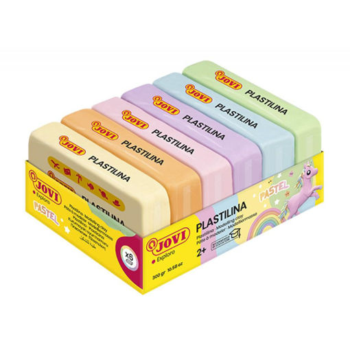 Picture of PLASTILINA PASTEL 6 PACK - 50G EACH